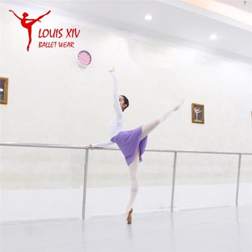 LOUIS XIV 芭蕾舞裙專業練功服飄逸緞帶系帶紗裙成人一片裙半身裙