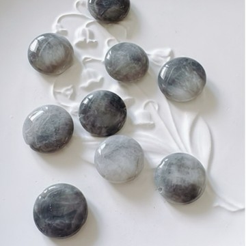 拾悦手作材料/表面有微瑕/約19.8x6.8mm左右/天然南非產鷹眼石直孔圓餅/串珠DIY半成品/配珠配飾/台灣現貨出貨