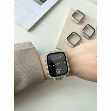 《台灣出貨》超质感 適用 APPLE WATCH 滿鑽全包錶殼 保護殼 防摔殼 S9 S8 SE3 45mm 44mm