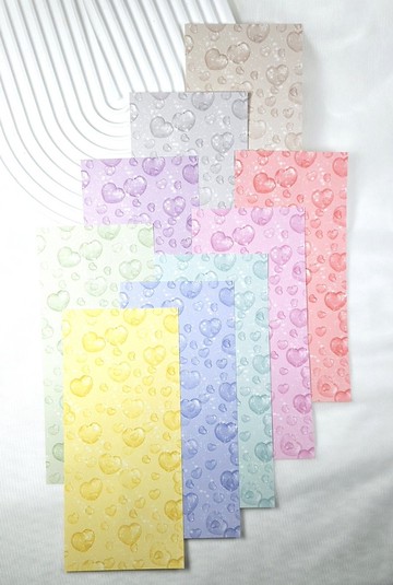 心心泡泡．美術紙素材輯（一）