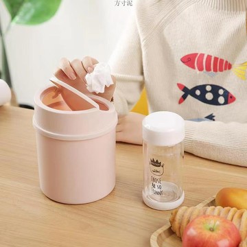 【臺灣出貨】熱銷推薦~桌麵垃圾桶桌上迷你宿捨用學生廢紙桶床上高顔值家用收納桶垃圾盒