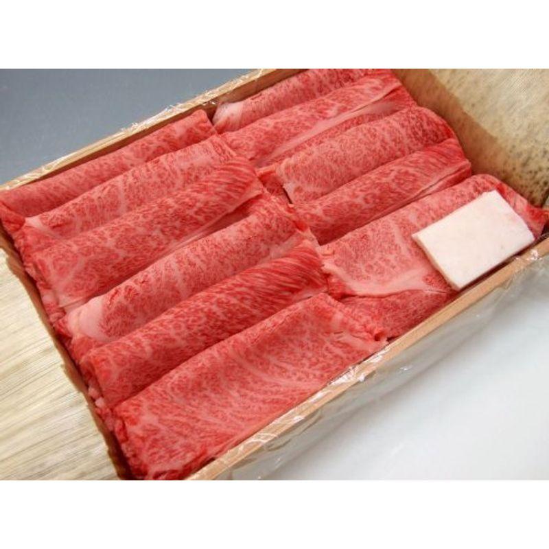 厳選 黒毛 和牛 雌牛限定 ギフト用 ロース すき焼き 肉 500g 木箱 詰め