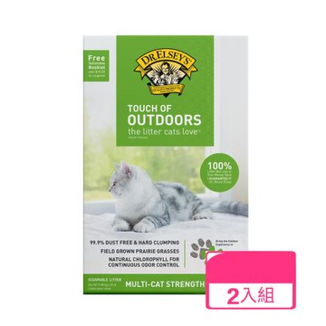 DR.ELSEY’S貓艾歐｜貓砂紓壓綠-OUTDOORS透氣舒心 20 磅/包 x (兩入組)