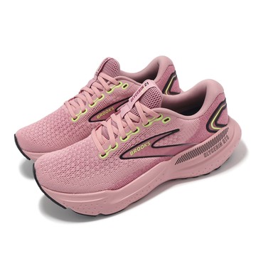 Brooks 慢跑鞋 Glycerin GTS 21 女鞋 粉黑 氮氣中底 緩衝 甘油系列 運動鞋 1204091B612