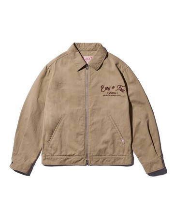 AECA White Easy & Free Cotton Ike Jacket雙向拉鍊工作外套