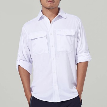 Tipi  排汗透氣休閒襯衫 男款 亮白色