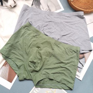 小芬內褲男士四角褲 純棉平角褲男士莫代爾一片式無痕內褲中腰