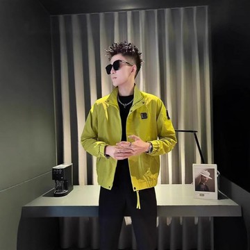 春秋季潮牌工裝外套男2025新款潮流休閑痞帥立領秋冬夾克男裝上衣鑫弘-錦衣華服