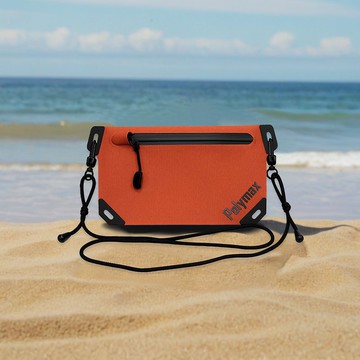 防水隨身扁包-寶茶橘/側背包/輕量化