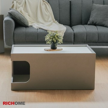 RICHOME 茶几桌 大茶几 茶幾 萬用桌子 矮桌 貓窩 貓家具 貓咪躲藏櫃 貓跳台 貓爬架 韓風 韓系 TA488