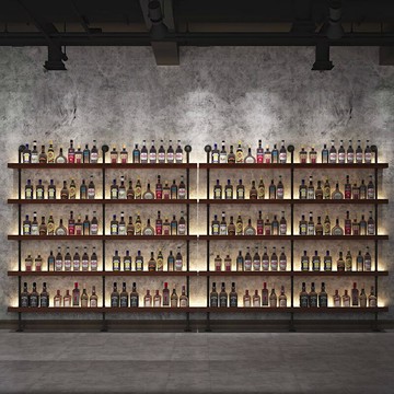 紅酒架 實木紅酒架 酒瓶架 客製化酒吧紅酒落地架多層架餐廳靠牆置物架啤酒洋酒發光陳列鐵藝展示架『xy14317』