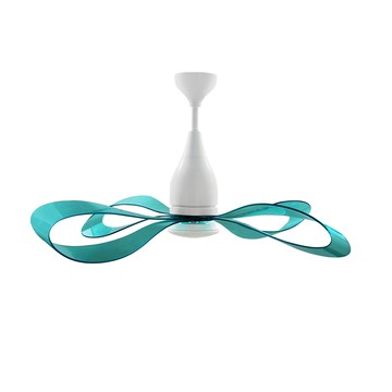 46吋緞帶系列吊扇L08-NESTRO-白色／透藍