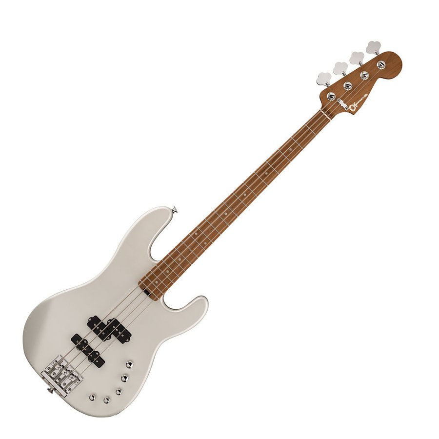 Charvel Pro-Mod San Dimas Bass PJ IV, Caramelized Maple, Platinum Pearl