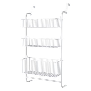 comet 多功能門掛式三層收納架 S  白色  1個