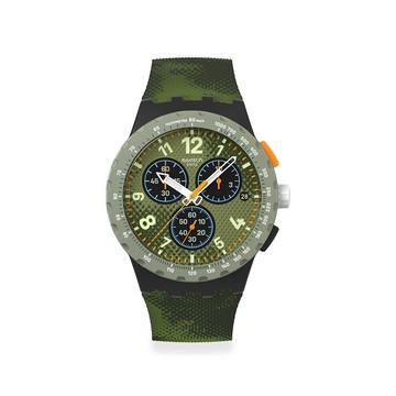 【swatch】Swatch MIDDAY CAMO 經典手錶/男錶/女錶/瑞士製造 SUSB423 (42mm)
