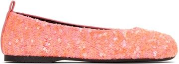 JW Anderson 粉色 All-Over Sequin 芭蕾鞋