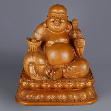 1.3尺  如意布袋佛(桂蘭木)  D款