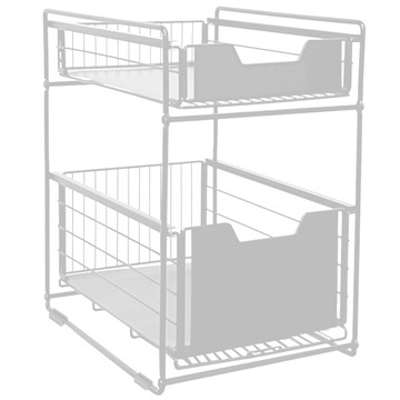 【AOTTO】多功能廚房浴室抽屜收納架-白色款(KC-004W)