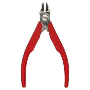 BAHCO 魚牌 錐形頭微型電子斜口鉗 (極窄平切口 防殘屑彈跳設計) 0.2-1.25mm  紅色  1個