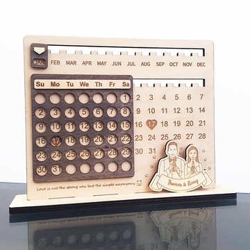 客製化木製萬年曆 座枱月曆  桌曆 掛曆 年曆