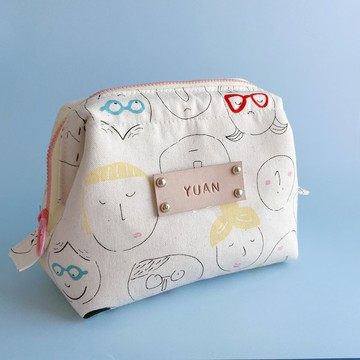 傲嬌女孩胖胖口金包 / 附贈免費打印字母皮標