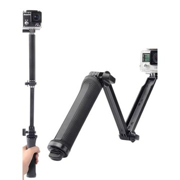 GoPro hero13/12/11/10/9/8/7/6三折自拍桿三向項臂3-way支架配件