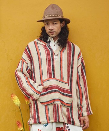 【熱門預購】墨西哥條紋連帽衫3色男版 IMC-4303