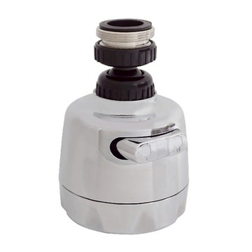 萬向鍍鉻兩段式起波器 ABS塑料  8.7 x 5.3 x 5.3cm  1個