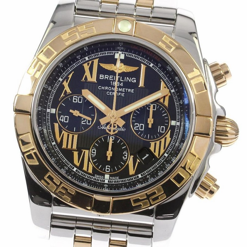 ☆良品 ☆保証書付き【BREITLING】ブライトリング クロノマット44 K18PGコンビ CB0110 自動巻き メンズ_696396 【232】  | LINEショッピング