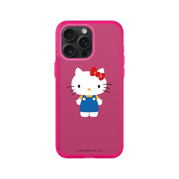 iPhone 15 Pro Max Clear 粉漾桃 - 三麗鷗-Hello Kitty - 稍息立正老師好