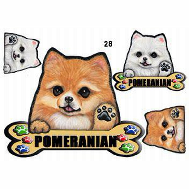 犬 ステッカー ポメラニアン28 犬 シール ネーム入れ不可 愛犬 雑貨 グッズ ペット 車 犬雑貨 通販 Lineポイント最大1 0 Get Lineショッピング