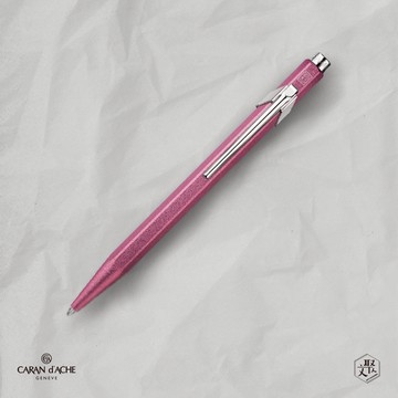 客製化刻字【CARAN D’ACHE 卡達】849 COLORMAT-X 原子筆, 粉紅色(原廠正貨)