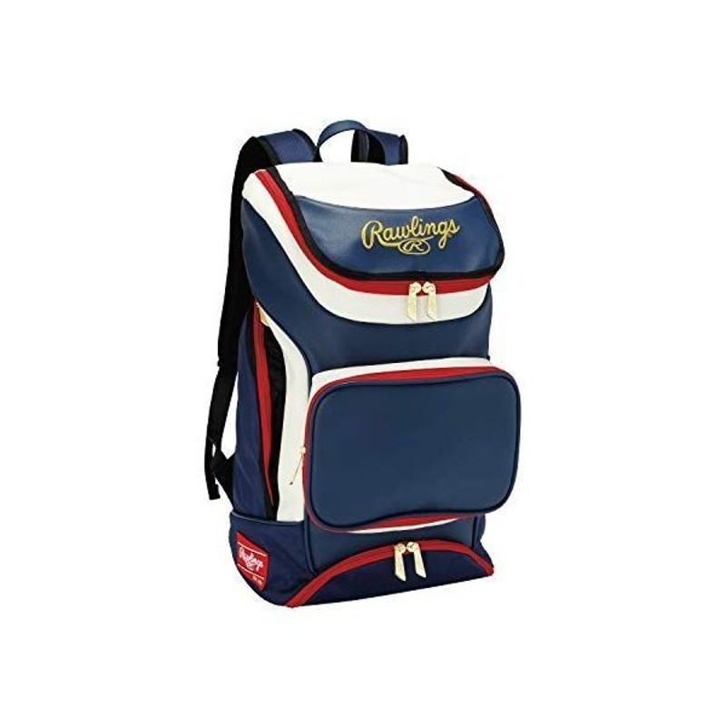 ローリングス Rawlings 野球用 バッグ リュック タイプ チームバックパック 38L EBA9S01 ブラック ホワイト 人気特価