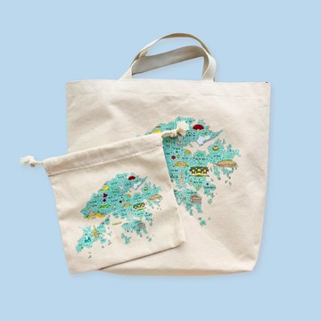 香港地圖帆布袋 組合優惠