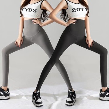 孕婦打底褲春秋新款修身時尚裸感顯瘦九分褲高彈托腹外穿秋季薄款