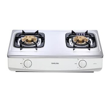 (含標準安裝)櫻花 【G615AS】雙口 二口安全瓦斯爐 台爐