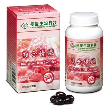 長庚生物科技 複合優鐵(90粒裝/盒)