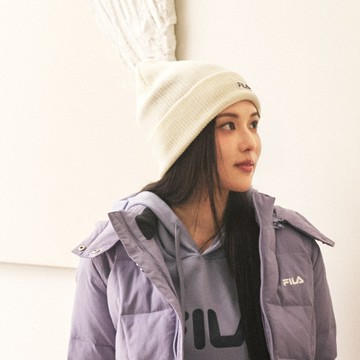 FILA 經典針織毛帽-米色 HTZ-5200-IV