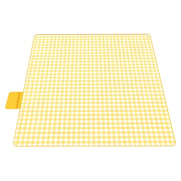 Jaemijon 可折疊便攜式野餐墊  M 1.5 x 2m  黃色 + 白色