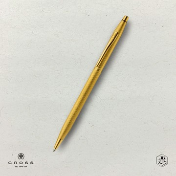 【CROSS】經典世紀 23K鍍金鑽石圖騰原子筆(原廠正貨)