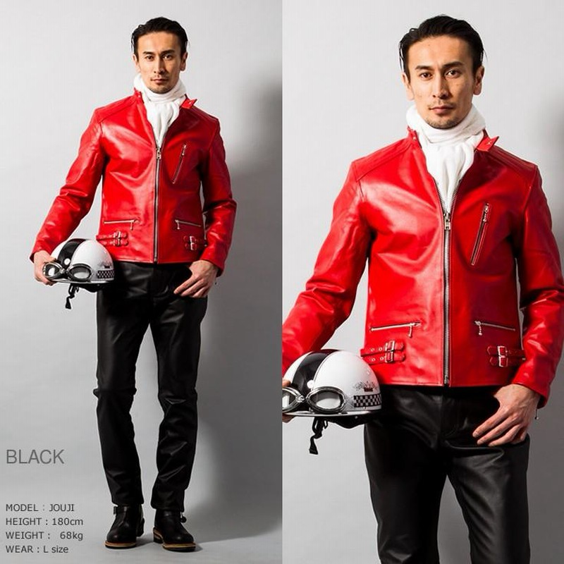 BELL レザージャケット　本革　薄手　革ジャン　バイカー 楽天市場】Horn Works 本革 UKパッドダブルライダースジャケット