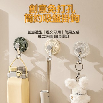 掛鈎 吸盤掛勾 小掛鉤 圓形掛勾 北歐掛鉤 透明掛鈎 免打孔浴室掛鉤 無痕掛勾 鑰匙墻壁壁掛 強力掛勾