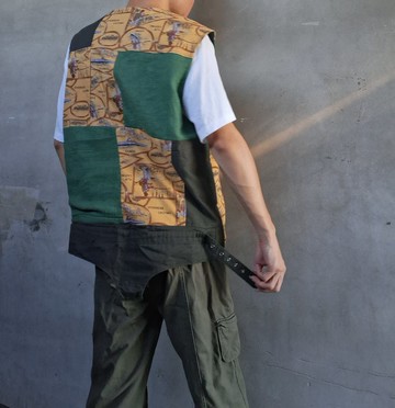 Rebirth collection 解構拼接outdoor風工裝背心