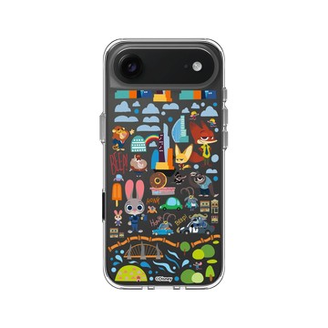 iPhone Air Clear Case（相機按鈕） 透明 - Walt Disney Animation Studios - 動物方城市 - 經典