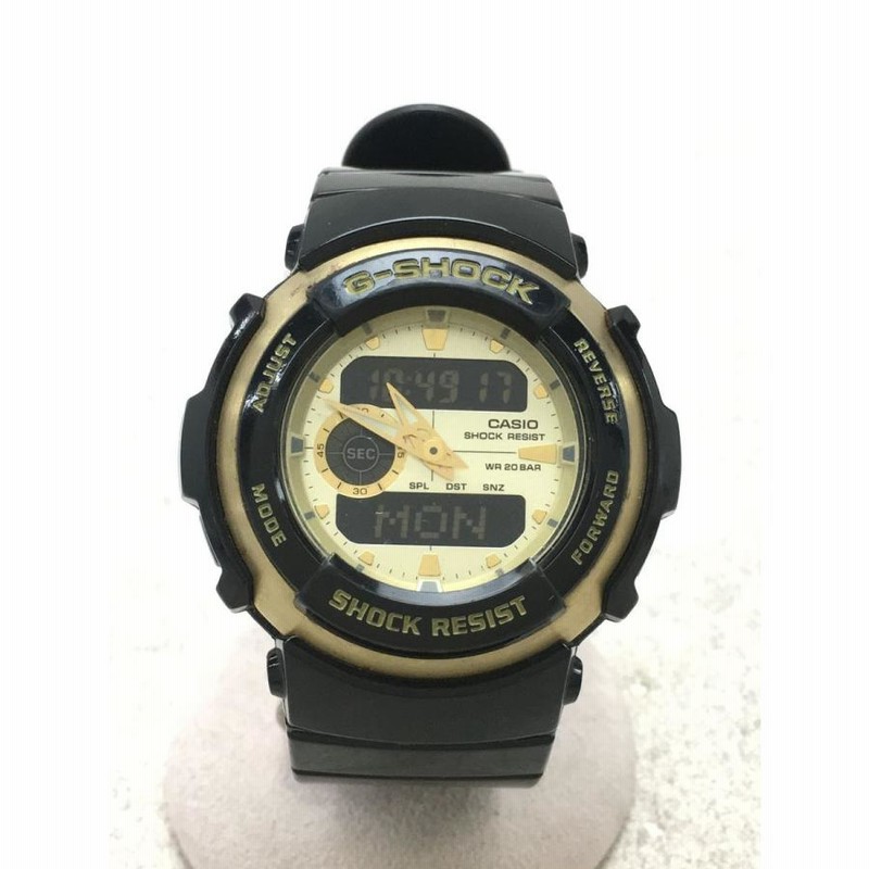 CASIO◆クォーツ腕時計・G-SHOCK/デジアナ/BLU/BLK