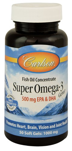 Carlson Super Omega-3 Gems 50 Softgels