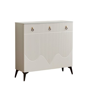 【MUNA家居】X-115型3.3尺晶石玻璃鞋櫃