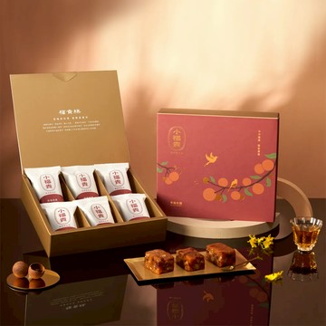 【春節限定】柴燒桂圓小福貴糕_含提袋(216g±3%) - 2盒