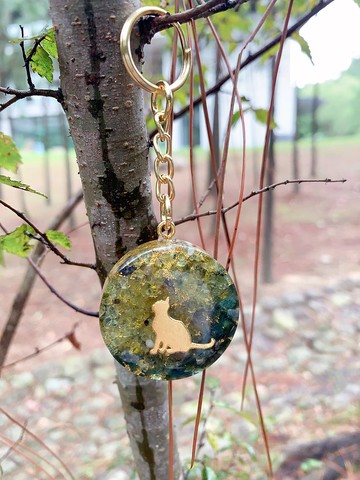 隨身守護-橄欖石奧根鑰匙圈