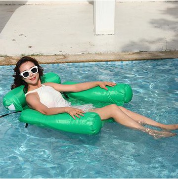 戶外水上娛樂充氣浮排浮床 加厚牛津布游泳躺椅成人游泳圈玩具
